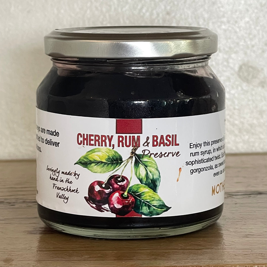 Cherry, Rum & Basil Preserve