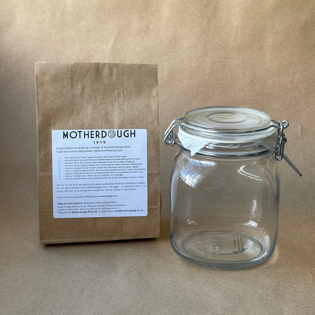 "Alfonsina" | Sourdough Starter Kit with Glass Storage Jar