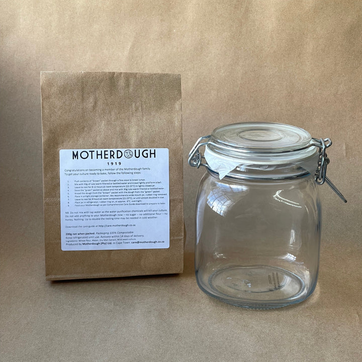 "Alfonsina" | Sourdough Starter Kit with Glass Storage Jar